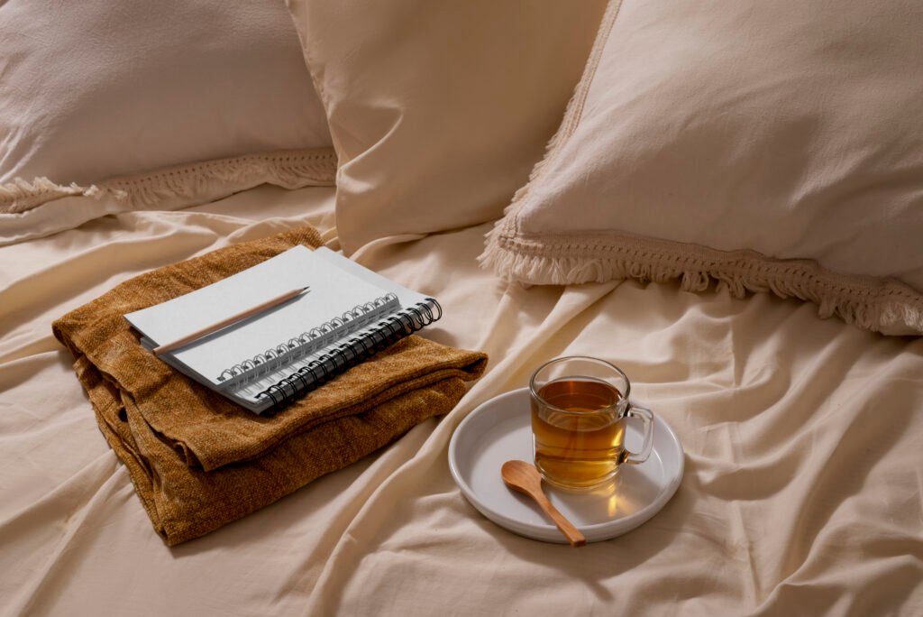 Good sleep bed linen tea before sleep self care practices