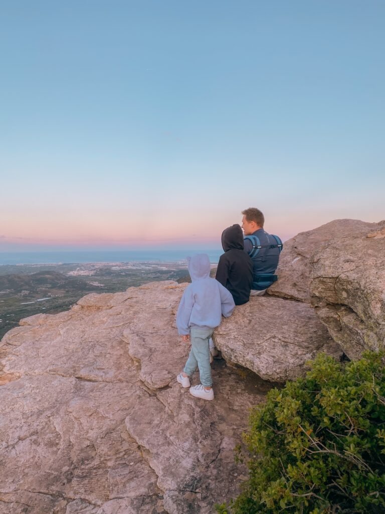 Family enjoying the view at Mirador El Garbí near Valencia — outdoor adventure and slow expat living in Spain