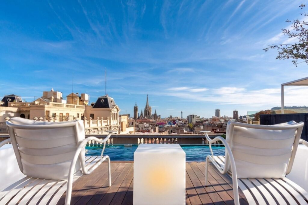 The Ohla Barcelona Rooftop beautiful photo spots in Barcelona